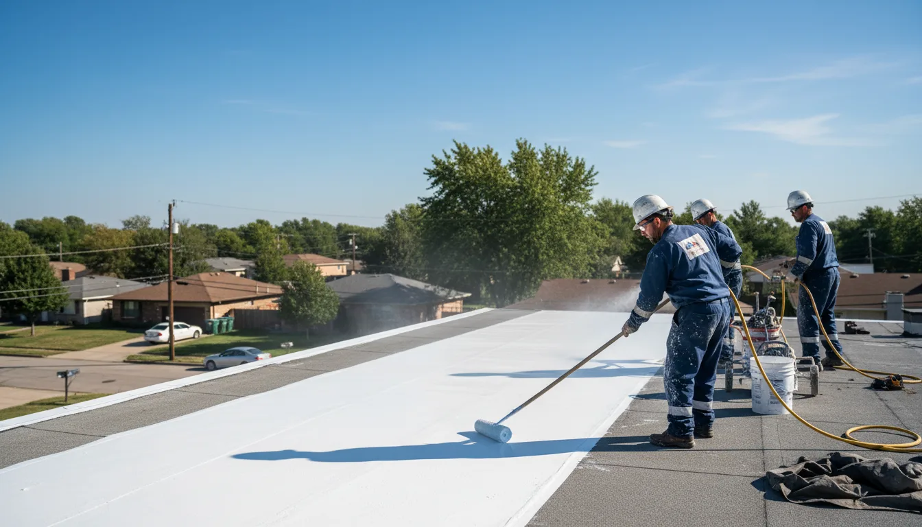 Commercial roof coating in Medinah, IL near me